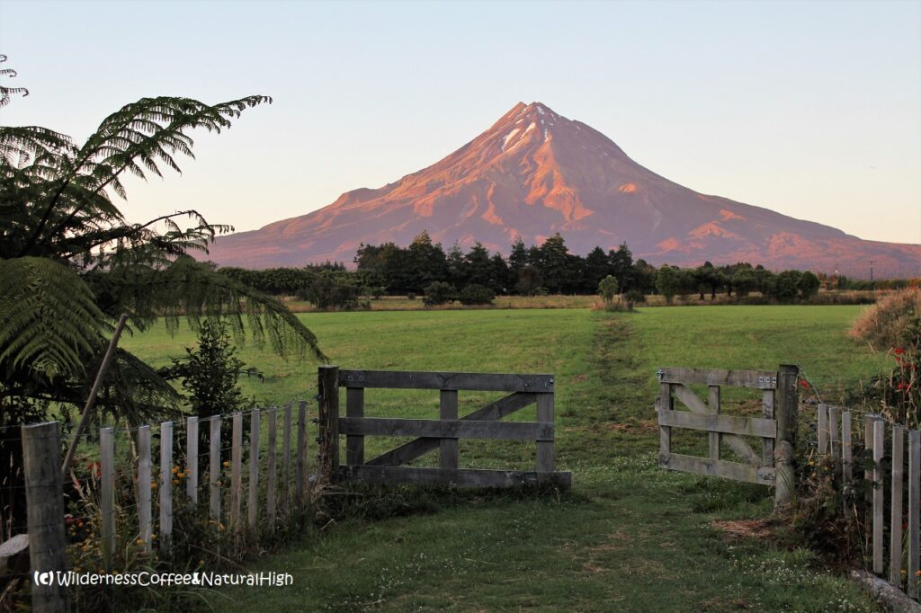 Sunrise on Mount Taranaki Sunrise on Mount Taranaki, New Zealand.
