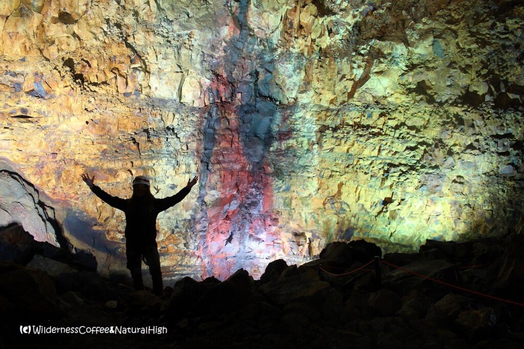 De magmakamer van Þríhnúkagígur Inside Þríhnúkagígur volcano.