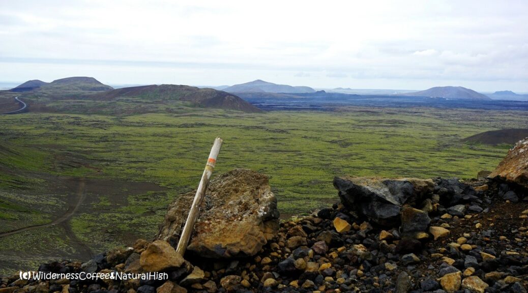 Sundhnúkagígar craters and lava fields near Grindavík.